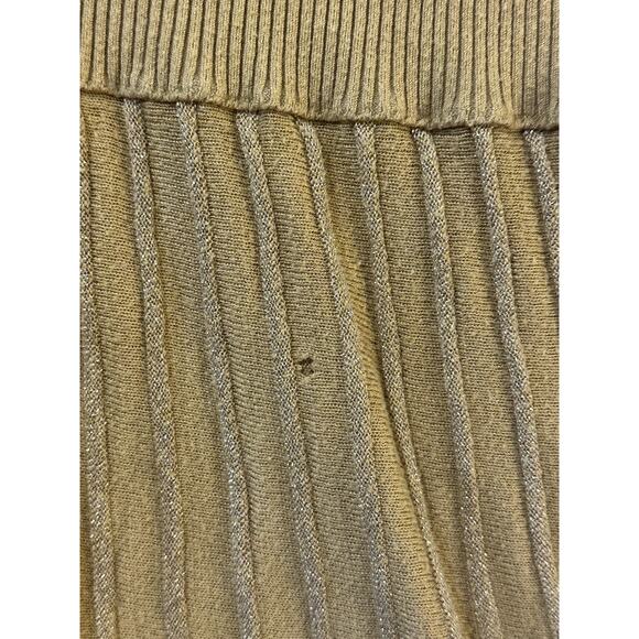 Women’s Top Xl Apostrophe Ribbed Knit Shimmer Boho Cottagecore . 2 Defects - Picture 5 of 8